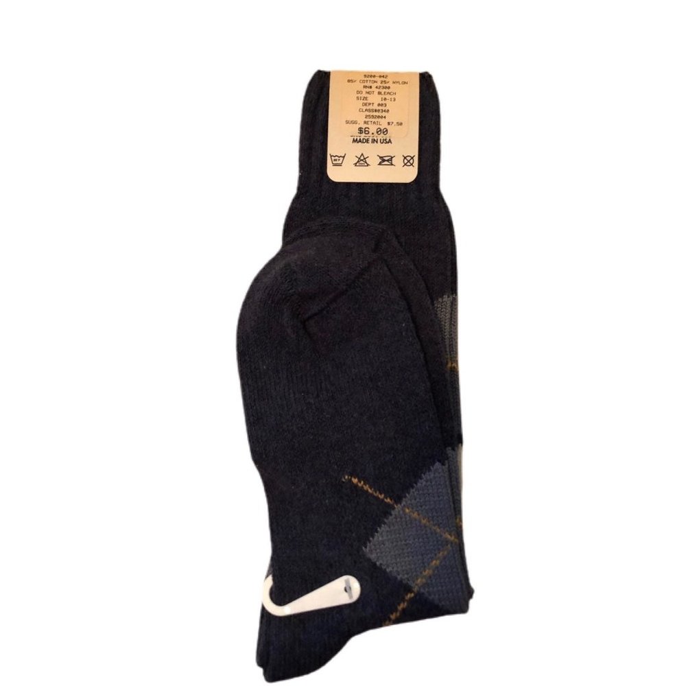 Vintage bass men's dress socks made in the USA